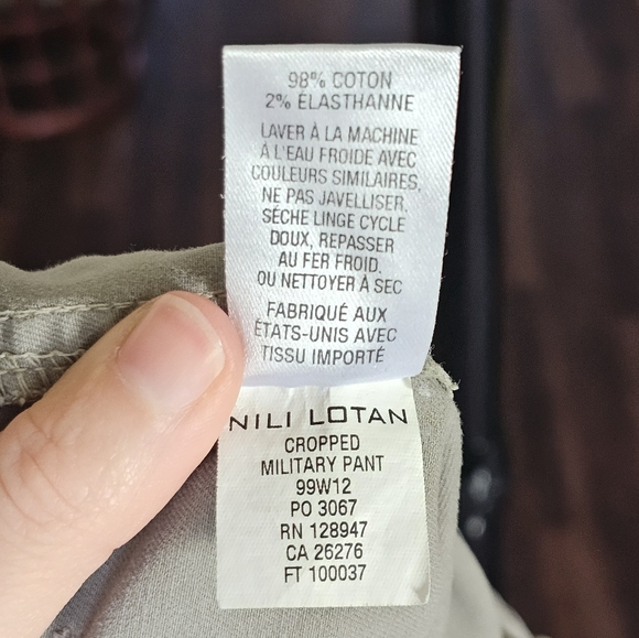 Nili Lotan Women's Cropped Military Pant - Picture 10 of 12